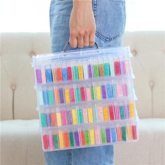 Slots 4-Tier Diamond Painting Accessories Storage Container - Picture 7 of 8